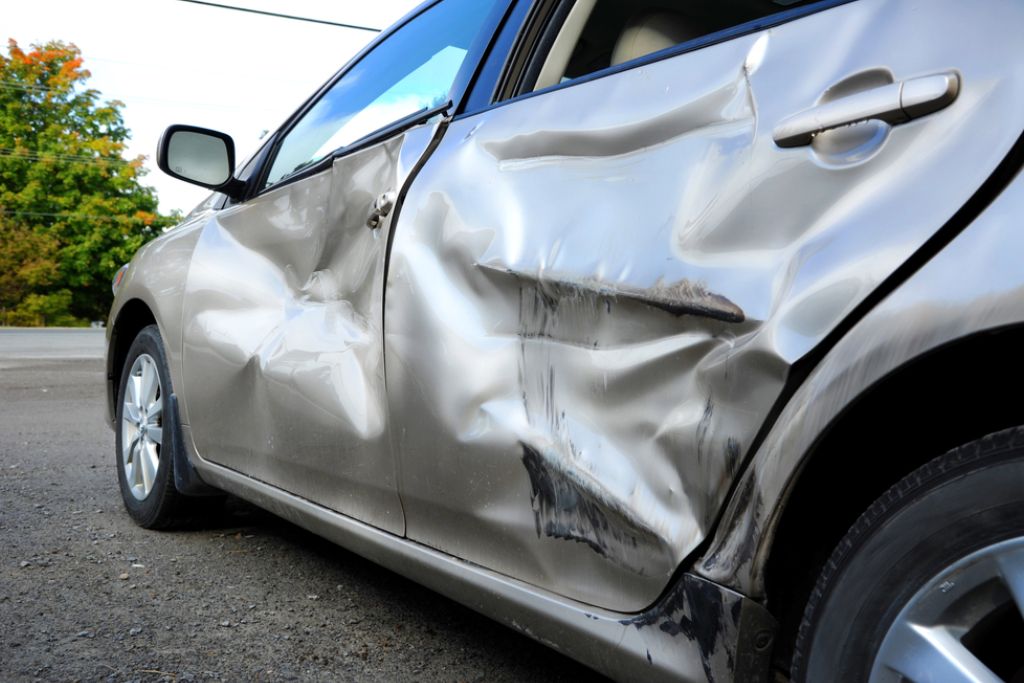 Car accident on the street